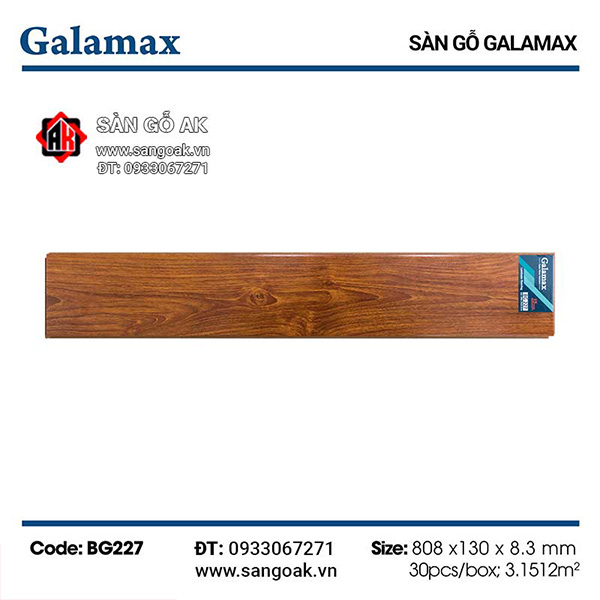 Sàn Gỗ Công Nghiệp TQ Galamax 8.3mm BG227